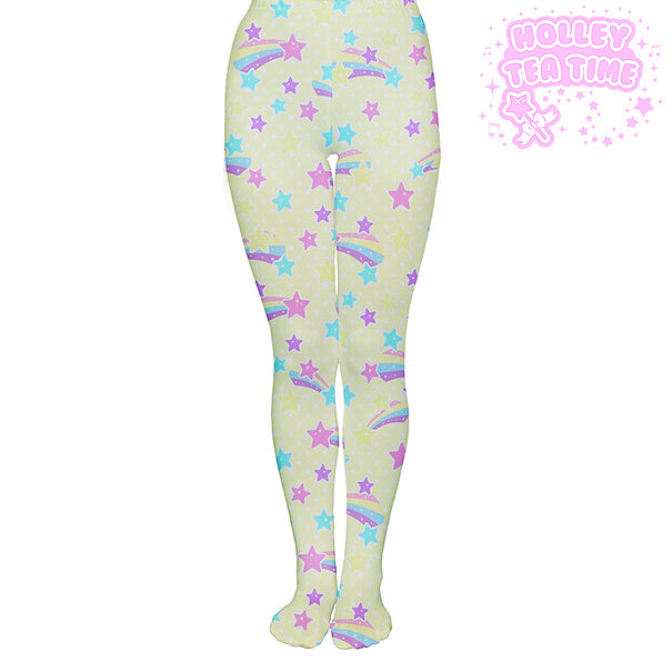 Starry Party Yellow Tights [Made To Order]