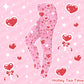 Sweet Feelings pink leggings [made to order]