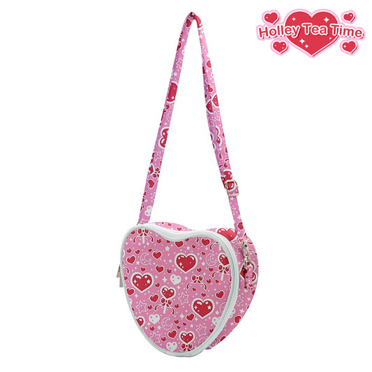 Sweet Feelings Pink Heart Shaped Shoulder Bag [Made To Order]