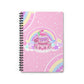 Kawaii Sparkle Cake Spiral Notebook - Ruled Line