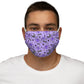 Magical kawaii spooky bats purple Snug-Fit Polyester Face Mask
