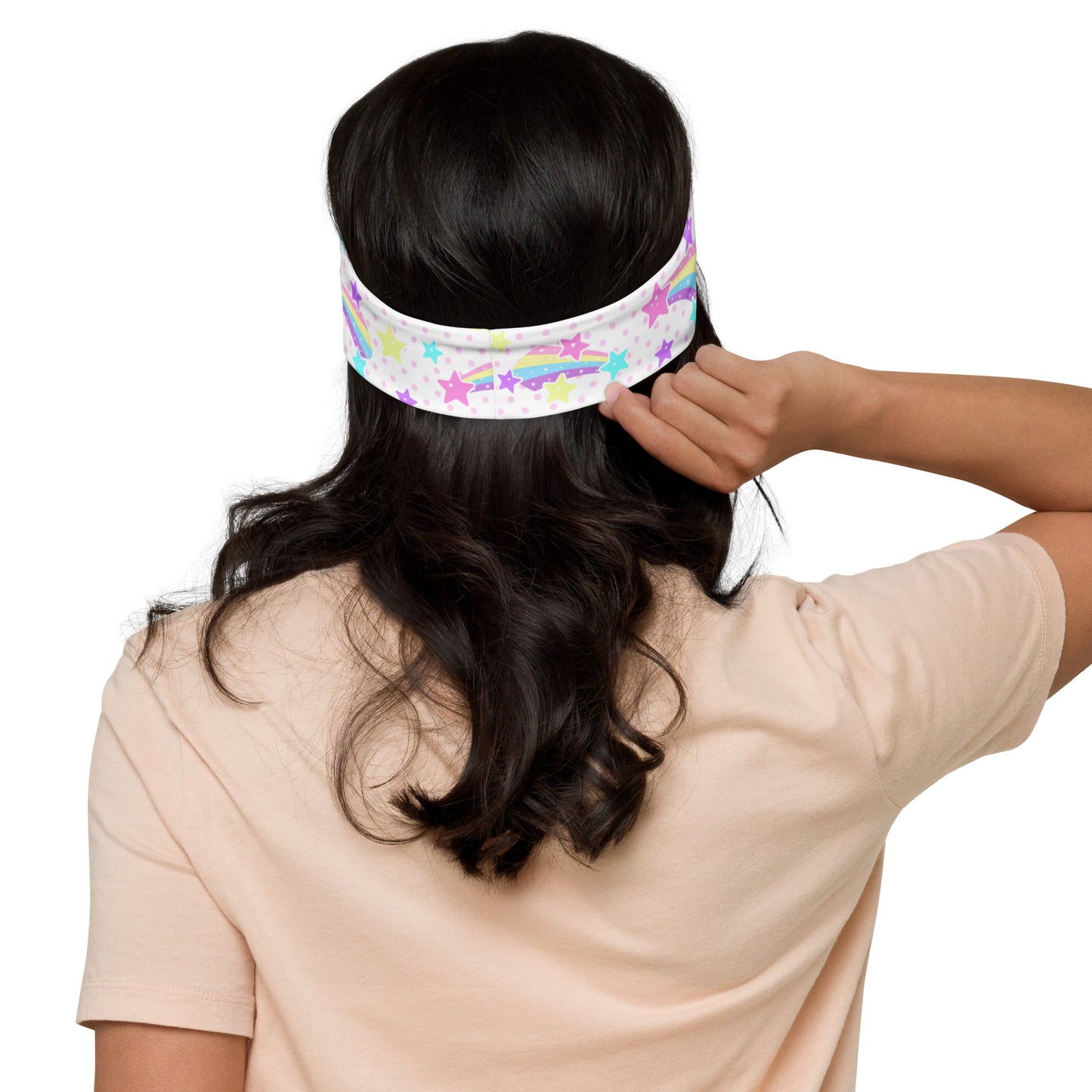 Starry Party White Stretchable Headband