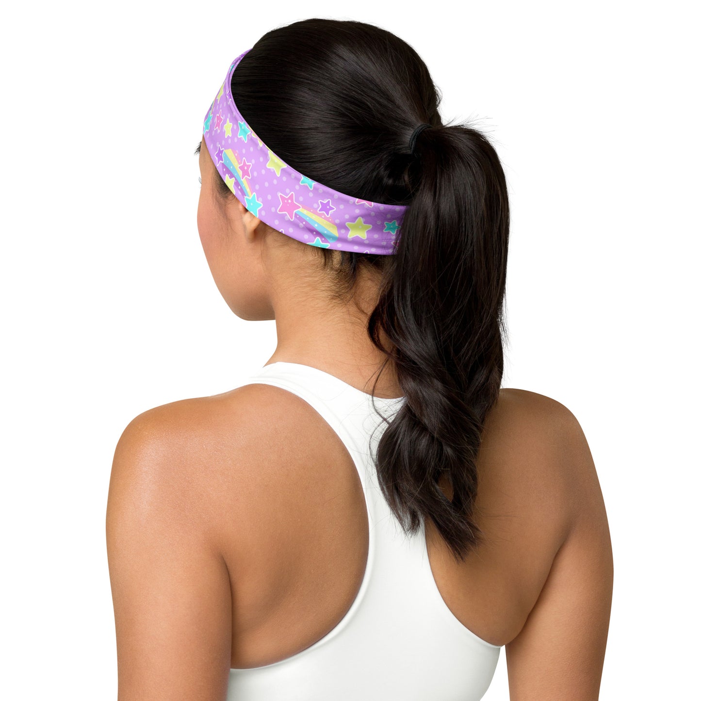 Starry Party Purple Stretchable Headband