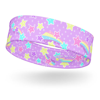 Starry Party Purple Stretchable Headband