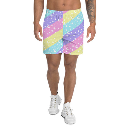 Cosmic Rainbow Men's Athletic Shorts