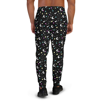 Starry Glitter Black Men's Joggers