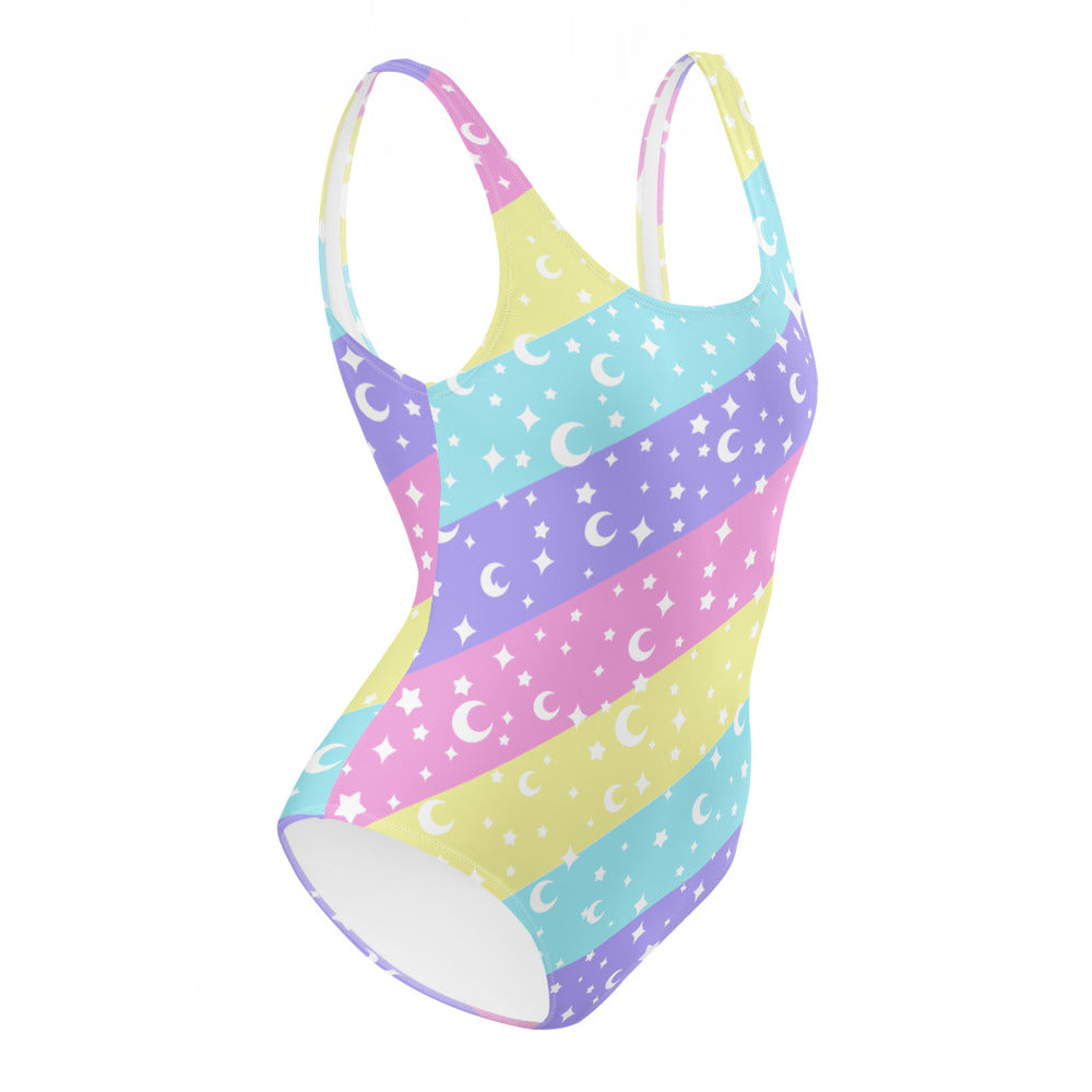 Cosmic Rainbow One-Piece Swimsuit