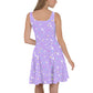 Starry Glitter Purple Skater Dress