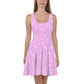 Starry Glitter Pink Skater Dress