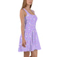 Starry Glitter Purple Skater Dress