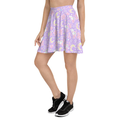 Cherry Blossom Dreams Purple Skater Skirt