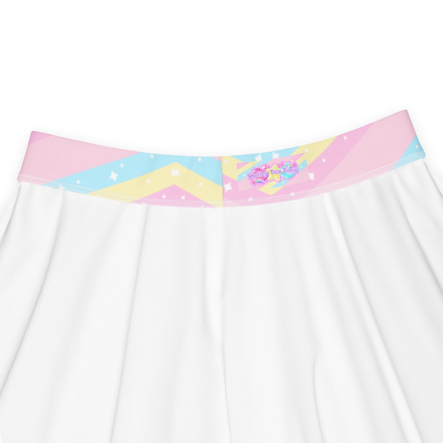 Teatime Fantasy Pink Rainbow Skater Skirt