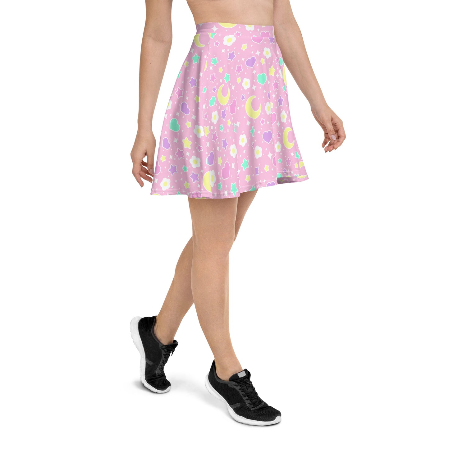 Magical Spring Pink Skater Skirt