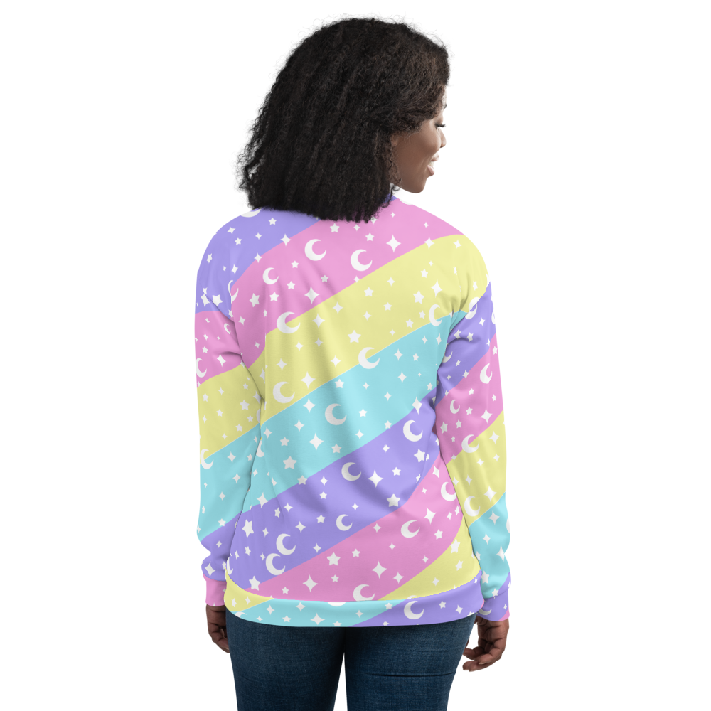 Cosmic Rainbow Unisex Bomber Jacket