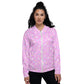 Starry Glitter Pink Unisex Bomber Jacket