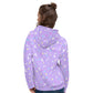 Starry Glitter Purple Unisex Hoodie