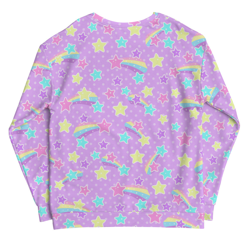 Starry Party Purple Unisex Sweatshirt