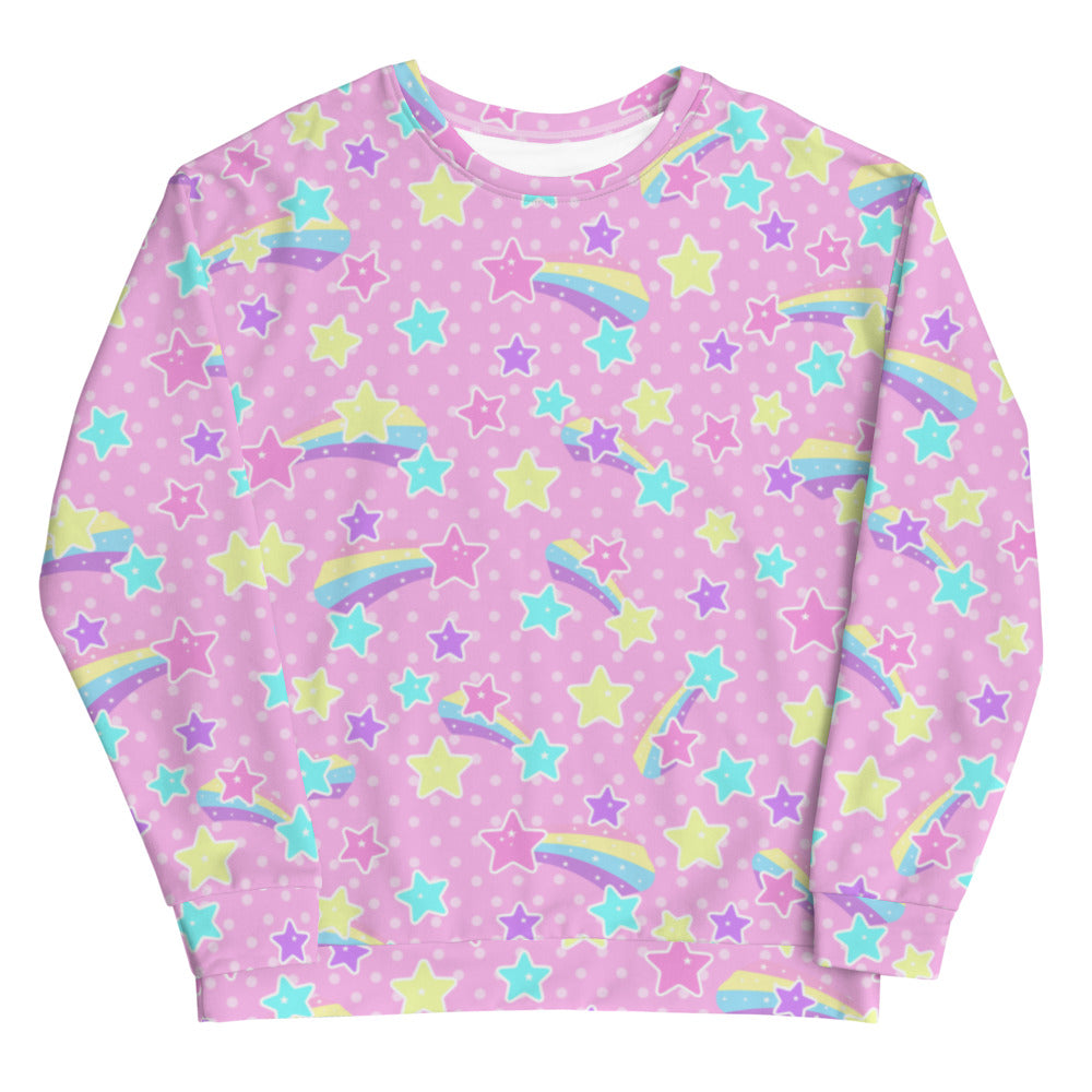 Starry Party Pink Unisex Sweatshirt