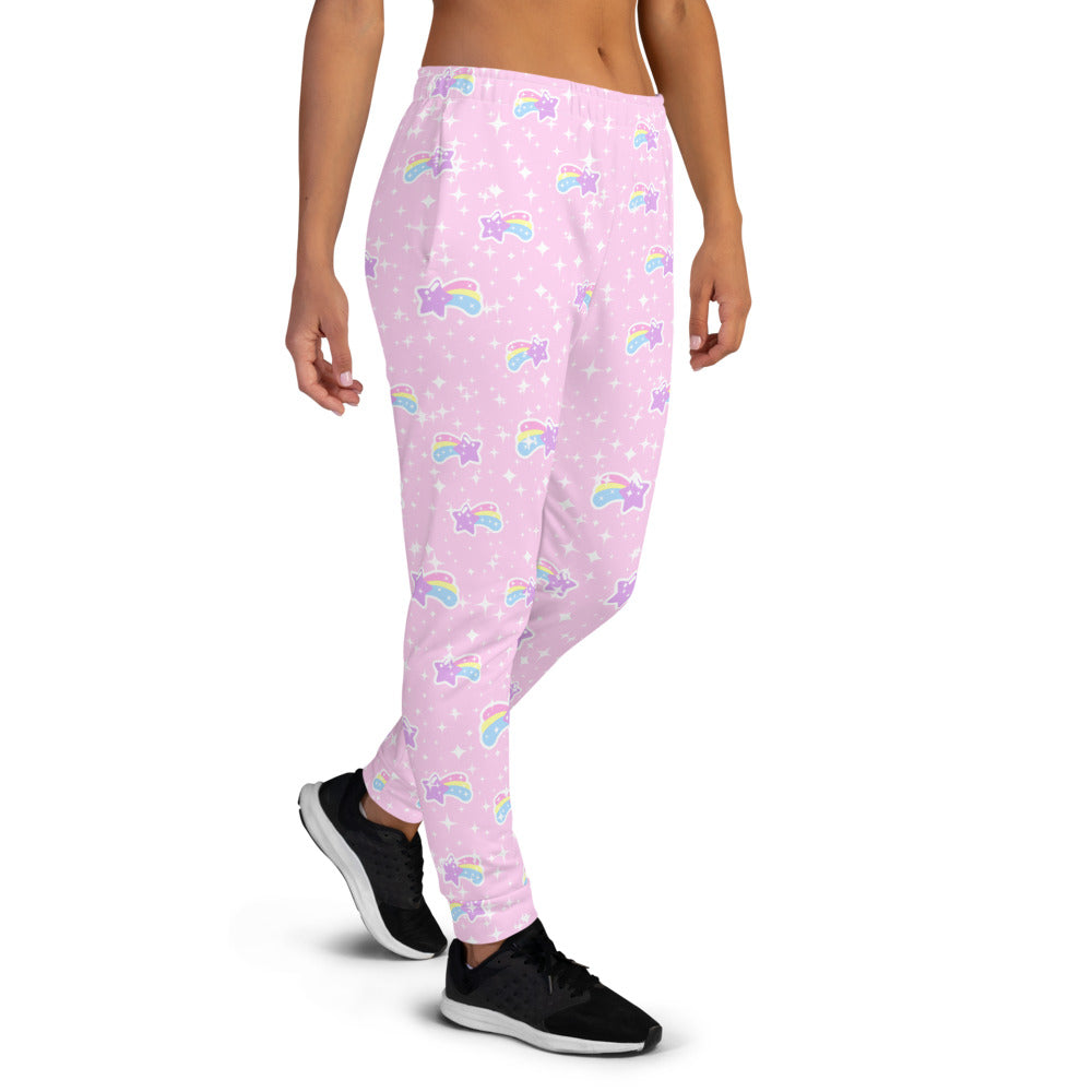 Bubblegum Bunny Shooting Stars Women's Joggers