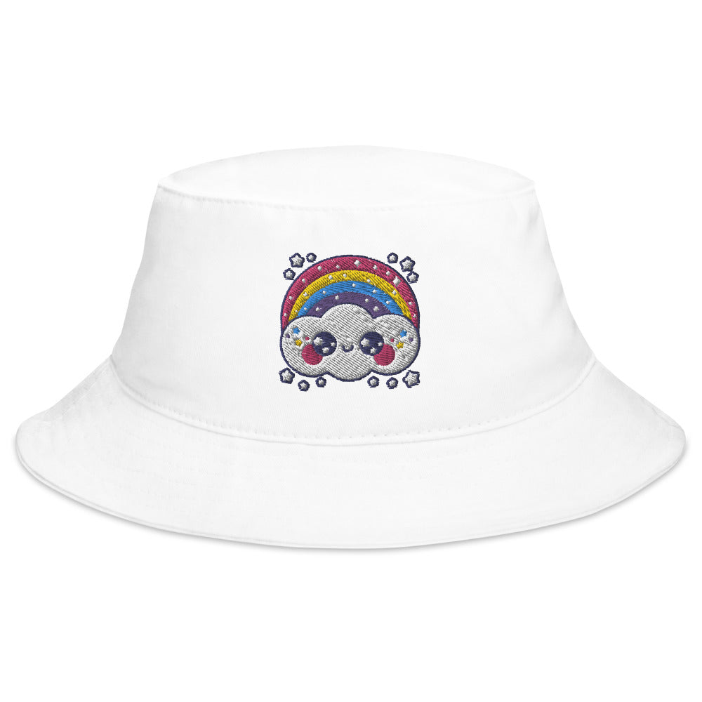 Happy Rainbow Cloud Bucket Hat