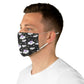 Shooting Star Clouds Black Fabric Face Mask
