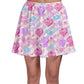 Candy Love Hearts (Colorful Cutie) Skater Skirt [Made-To-Order]