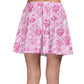 Candy Love Hearts (Pink Cutie) Skater Skirt [Made-To-Order]