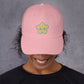 Kawaii Star Embroidered Pink Hat