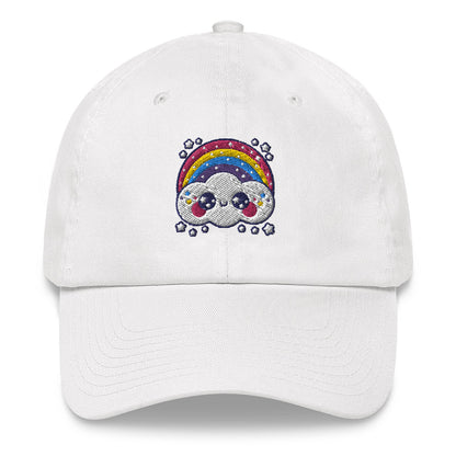 Happy Rainbow Cloud Dad Hat