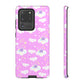 Shooting Star Clouds Pink Tough Phone Case