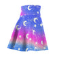 Magical Fairy Time (Rainbow Twilight) High Waist Skater Skirt