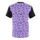 Magical Kawaii Spooky Bats Purple Unisex Sports T-shirt