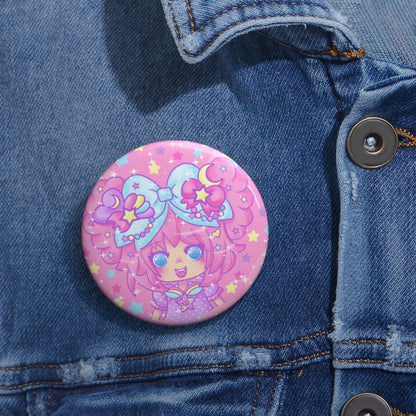 Bubbles Rainbow Land Button Badge Pin (2.25")