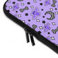 Magical Kawaii Spooky Bats Purple Laptop / Tablet Sleeve