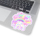 Rainbow Sweets Purple Kiss-Cut Sticker