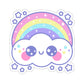 Happy Rainbow Cloud Kiss-Cut Sticker