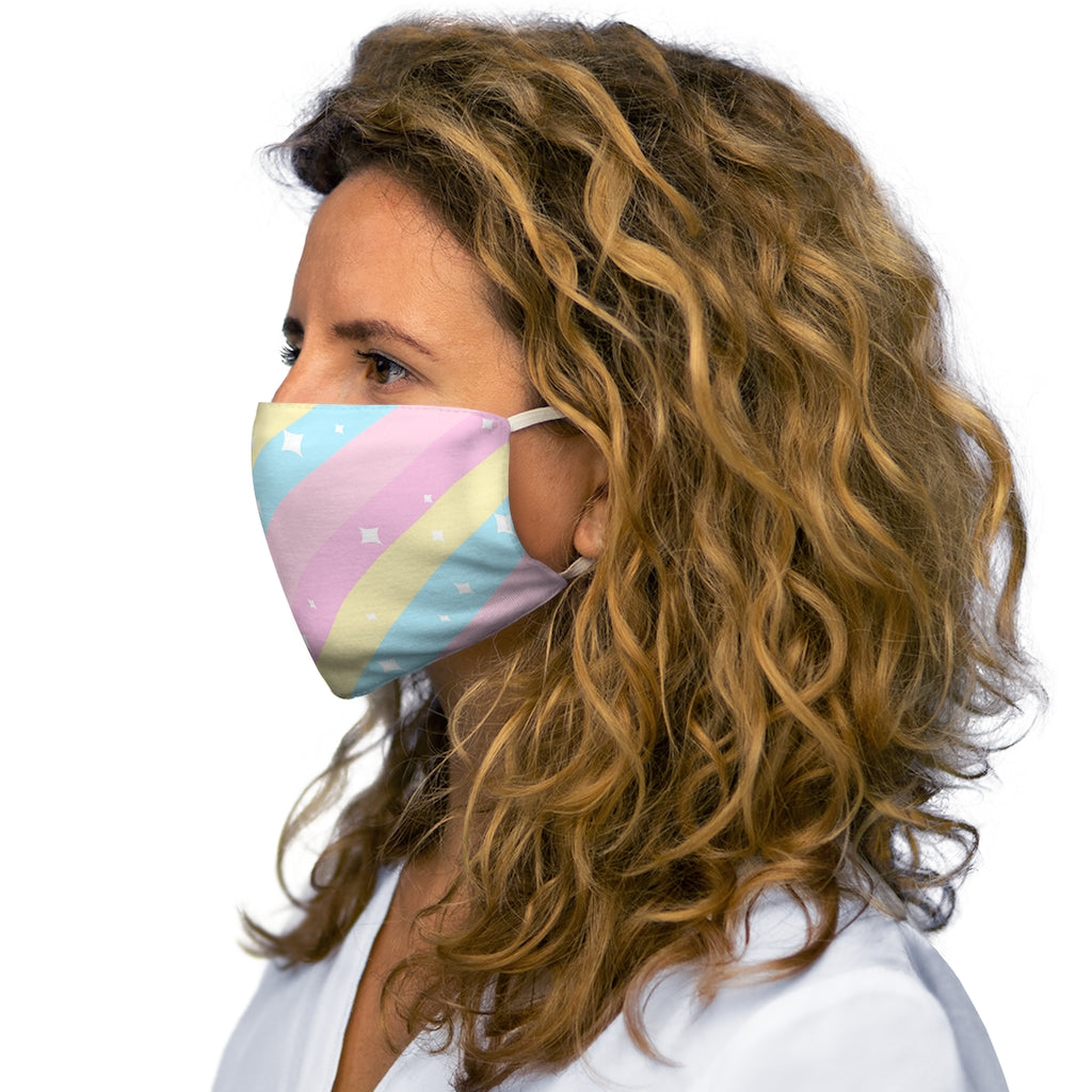 Teatime Fantasy Rainbow Snug-Fit Polyester Cotton Face Mask