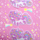 Magical Stardust Unicorn glossy vinyl sticker 3 inches