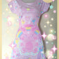Bubblegum Bunny short sleeve skater dress [made to order]