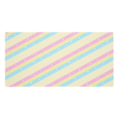 Teatime Fantasy Yellow Rainbow Gaming Mouse Pad