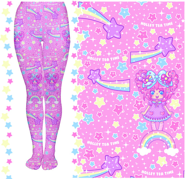 Bubbles Rainbow Land Stars Tights [Made To Order]