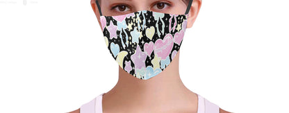 Pastel Party Black Face Mask (Adult & Youth Sizes)