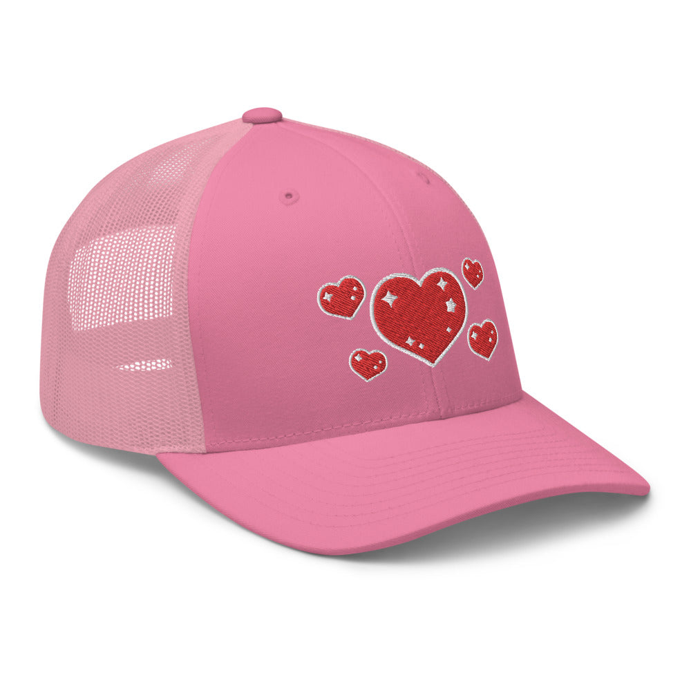Sweet Feelings (Hearts) Embroidered Trucker Hat