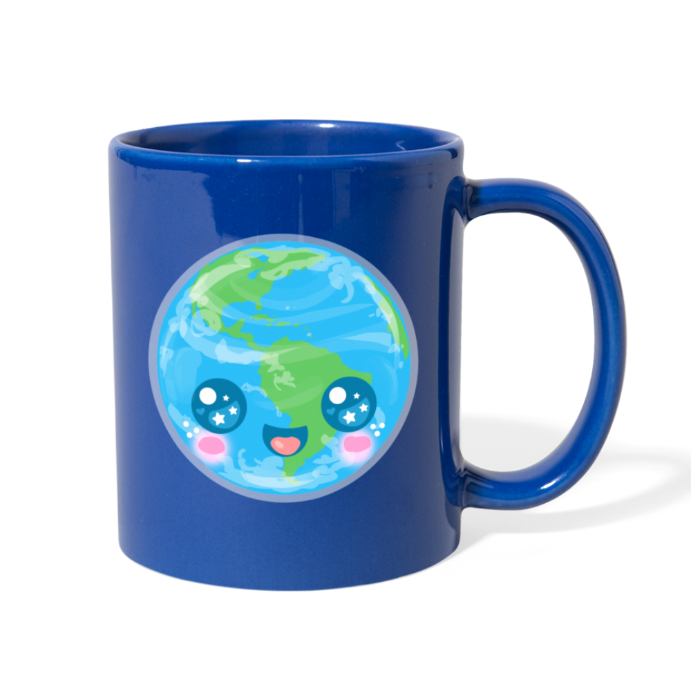 Kawaii Earth Full Color Mug [SPOD] - royal blue