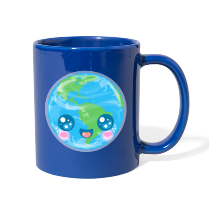 Kawaii Earth Full Color Mug [SPOD] - royal blue