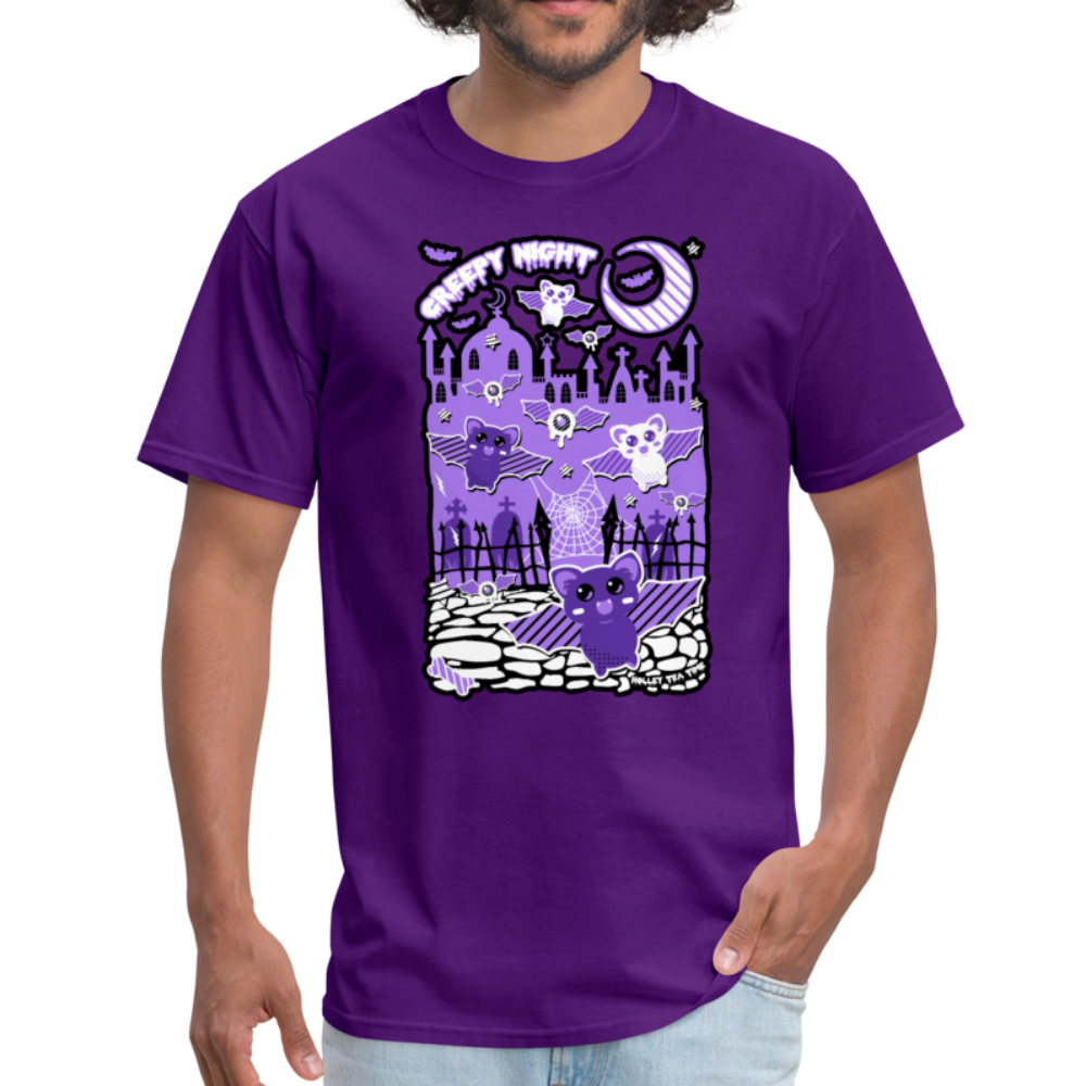 Creepy Night Unisex Classic T-Shirt - purple