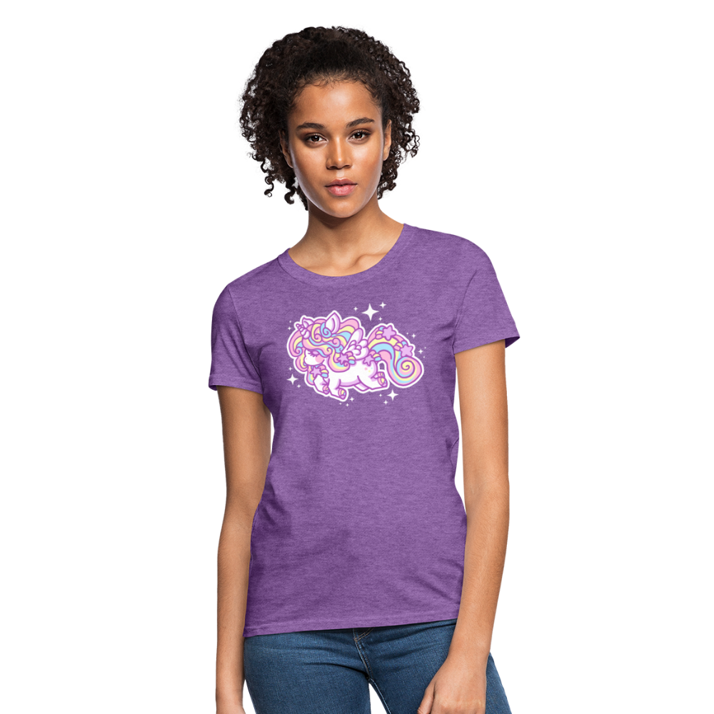 Magical Stardust Unicorn - Alicorn Women's T-Shirt - purple heather