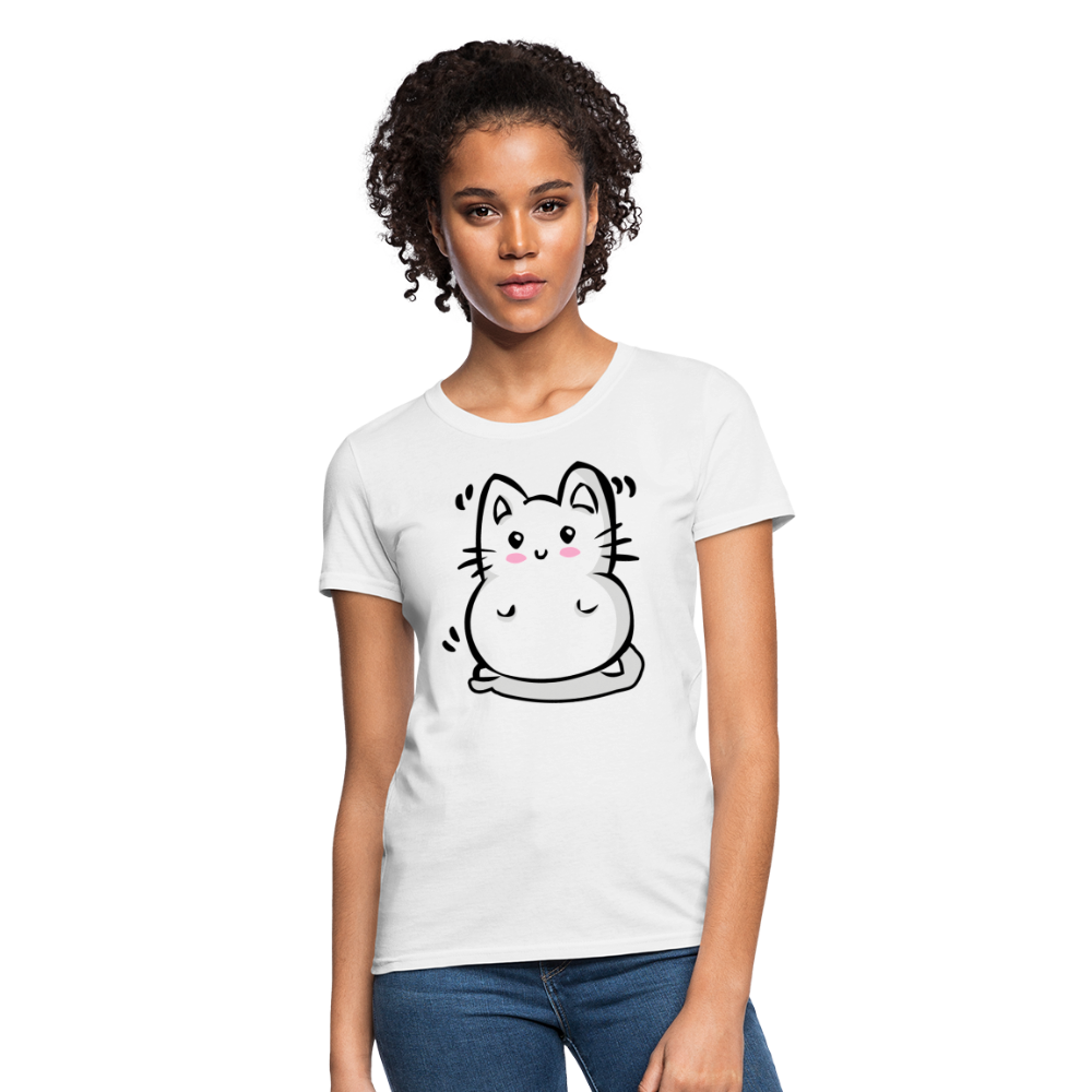Marshmallow Kitty Women's T-Shirt - white