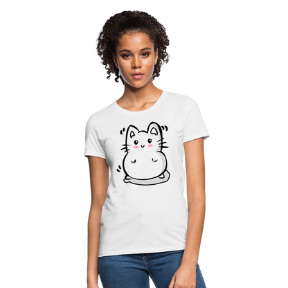 Marshmallow Kitty Women's T-Shirt - white