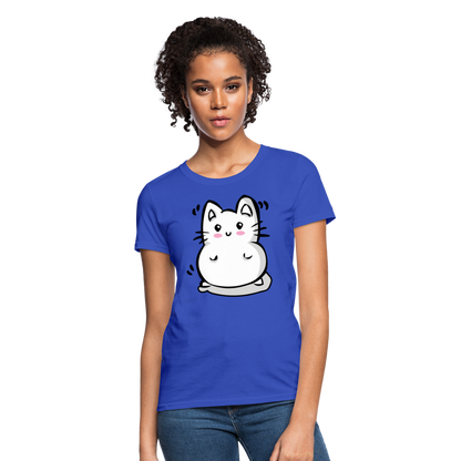 Marshmallow Kitty Women's T-Shirt - royal blue